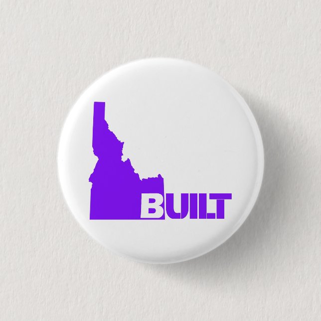 Badge Rond 2,50 Cm Built d'Idaho (Devant)