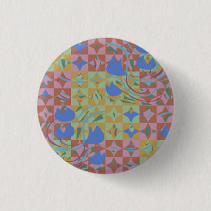 Badge Rond 2,50 Cm Bulbes de tulipes Étincelles