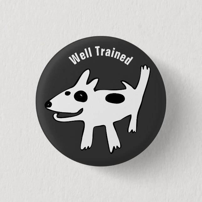 Badge Rond 2,50 Cm Bull Terrier Bien Formé (Devant)