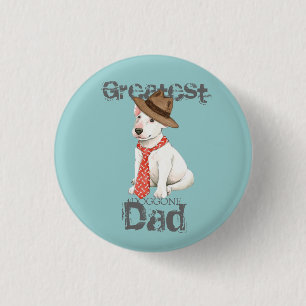Badge Rond 2,50 Cm Bull Terrier Papa