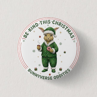 Badge Rond 2,50 Cm Bunnyverse christmas