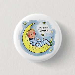Badge Rond 2,50 Cm Buona Notte