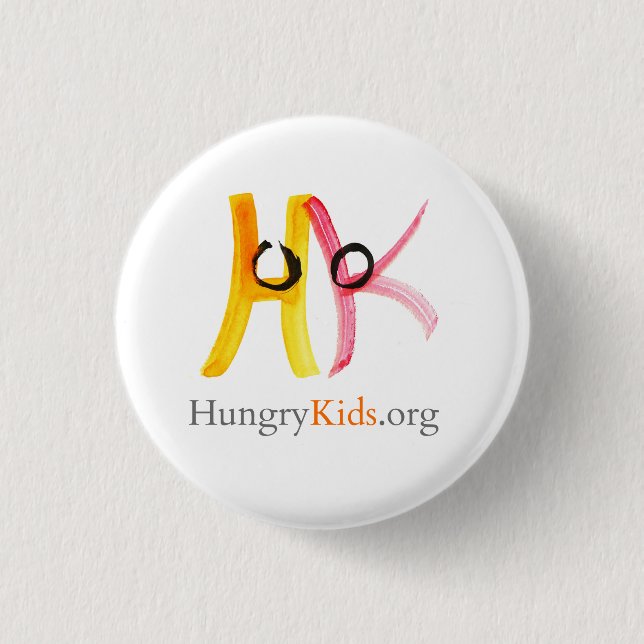 Badge Rond 2,50 Cm buton de HungryKids..org (Devant)