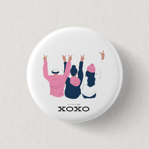 Badge Rond 2,50 Cm Buts de squad embrasser et embrasser