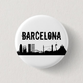 Badge Rond 2,50 Cm Button Barcelone/Plaque Barcelone