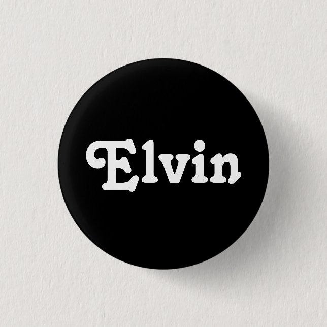 Badge Rond 2,50 Cm Button Elvin (Devant)