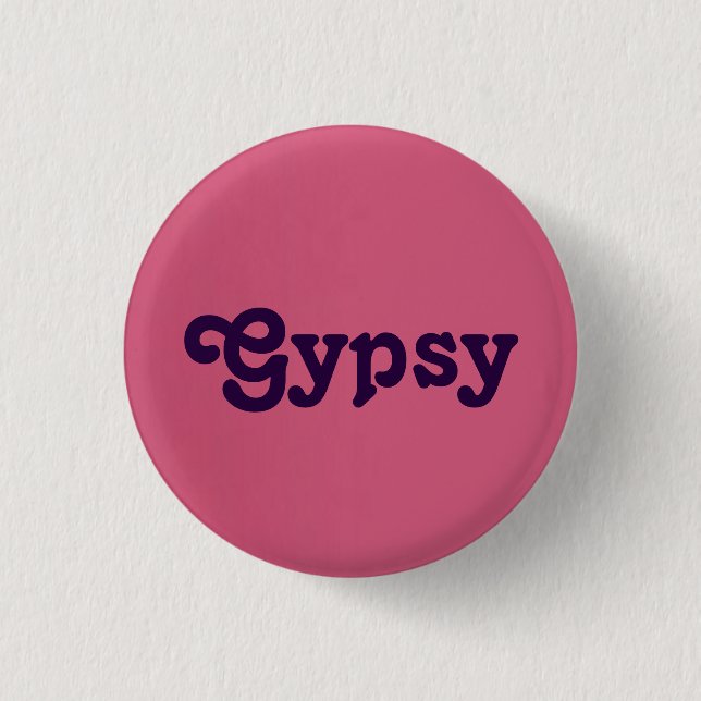 Badge Rond 2,50 Cm Button Gypsy (Devant)