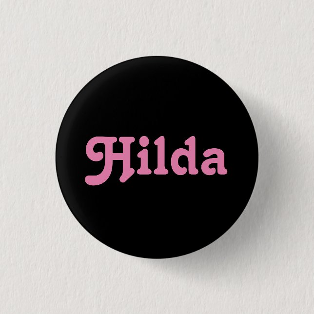 Badge Rond 2,50 Cm Button Hilda (Devant)