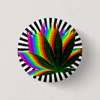 BADGE ROND 2,50 CM BUTTON MARIJUANA