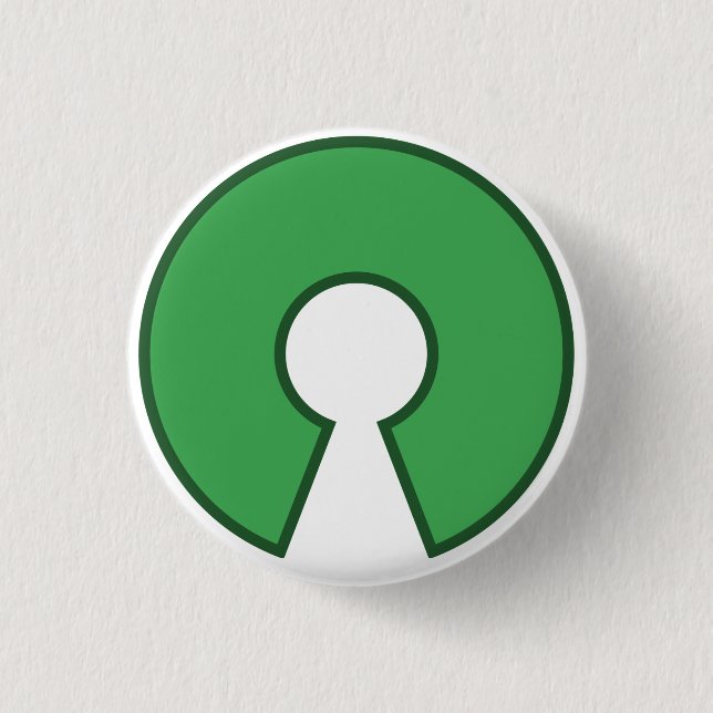 Badge Rond 2,50 Cm Button Open Source (Devant)