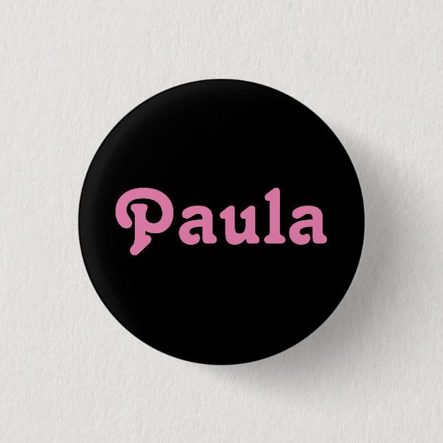 Badge Rond 2,50 Cm Button Paula (Devant)