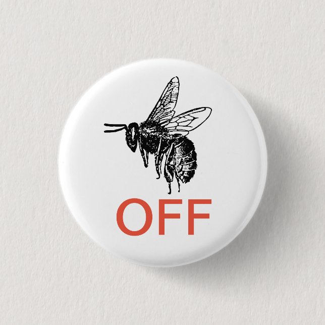 Badge Rond 2,50 Cm Buzz désactivé (Devant)