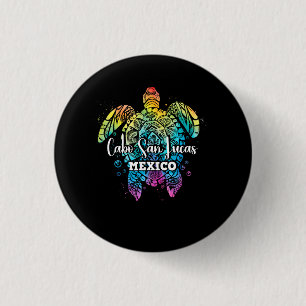 Badge Rond 2,50 Cm Cabo San Lucas Tie Dye Famille Correspondante Tort