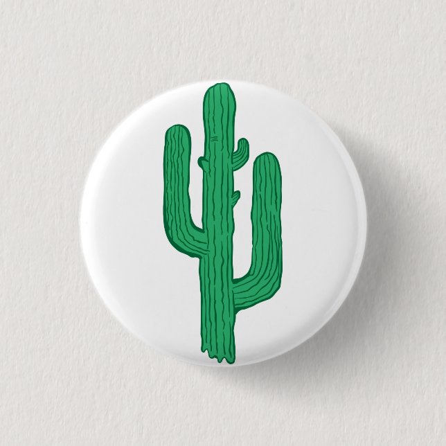 Badge Rond 2,50 Cm cactus (Devant)