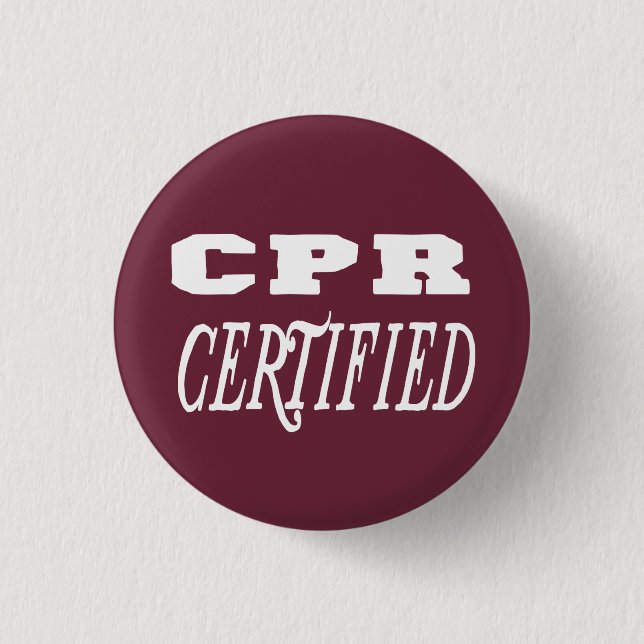 Badge Rond 2,50 Cm cadeau certifié cpr (Devant)