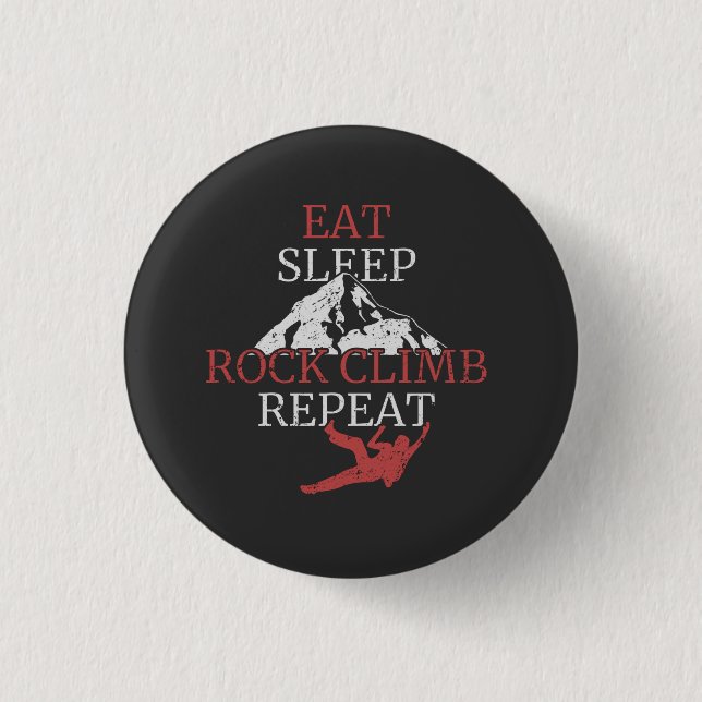 Badge Rond 2,50 Cm Cadeau d'alpinisme Escalade (Devant)