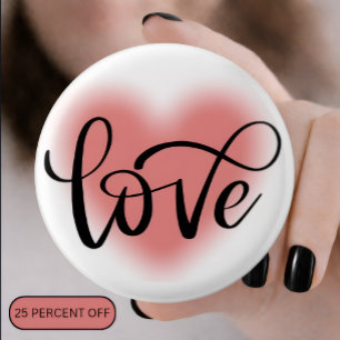 Badge Rond 2,50 Cm Cadeau d'amour 🖤 — Épinglette de la Saint-Valenti