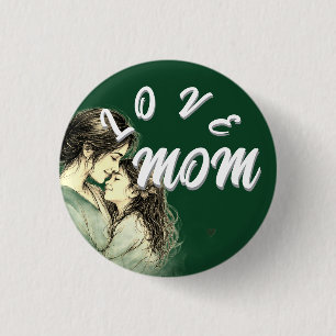 BADGE ROND 2,50 CM CADEAU D'AMOUR MARI FEMME PETITE AMIE PETIT AMI AM