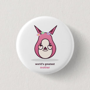 Badge Rond 2,50 Cm Cadeau d'anniversaire pour maman adorable