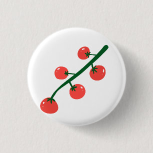 Badge Rond 2,50 Cm Cadeau de cuisine de tomates cerises fraîches pour