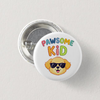 Badge Rond 2,50 Cm Cadeau de design de chien mignon pour enfant génia