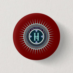 BADGE ROND 2,50 CM CADEAU DE FLEURS MODERNE COLORÉ POUR FILLE SŒUR MA