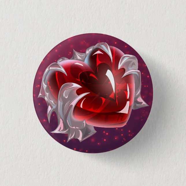 Badge Rond 2,50 Cm Cadeau de la Saint-Valentin (Devant)