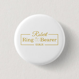Badge Rond 2,50 Cm Cadeau de porteur de bague personnalisé de basebal