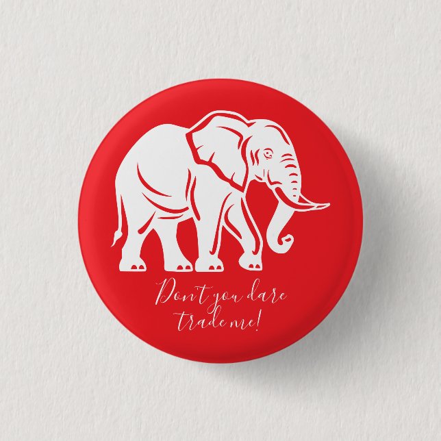 Badge Rond 2,50 Cm Cadeau Farce Élément Blanc (Devant)