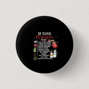 Badge Rond 2,50 Cm Cadeau Infirmière 12 Jours D'Infirmière