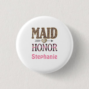 Badge Rond 2,50 Cm Cadeau personnalisé demoiselle d'honneur impressio