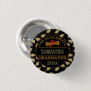 Badge Rond 2,50 Cm Cadeau personnalisé Heure De Célébration