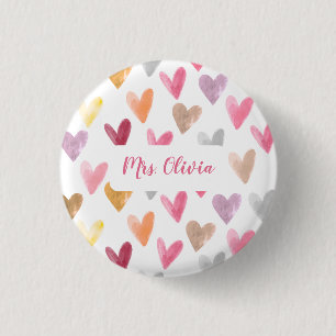 Badge Rond 2,50 Cm Cadeau personnalisé pour le meilleur enseignant