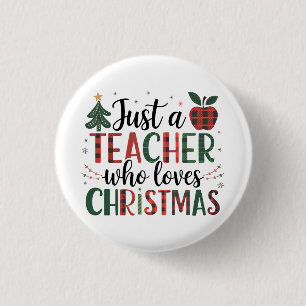 Badge Rond 2,50 Cm Cadeau pour Enseignant Juste un Enseignant qui A