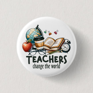 Badge Rond 2,50 Cm Cadeau pour Enseignant | Les Enseignants Changent