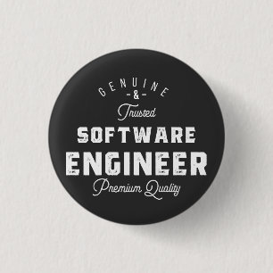 Badge Rond 2,50 Cm Cadeau pour ingénieur logiciel
