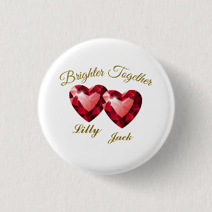 Badge Rond 2,50 Cm Cadeau Significatif – Amour Élégant
