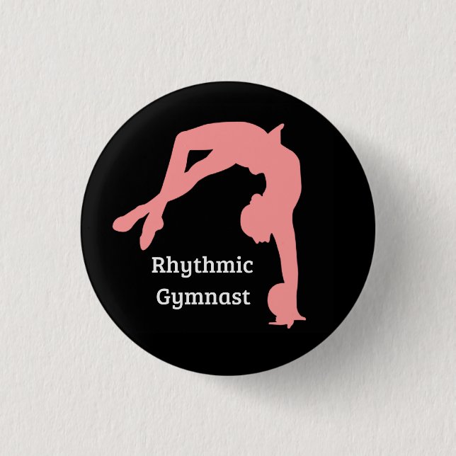 Badge Rond 2,50 Cm Cadeaux de gymnaste de goupille de bouton de (Devant)