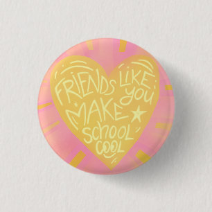Badge Rond 2,50 Cm Cadeaux de la Saint-Valentin pour camarades de cla