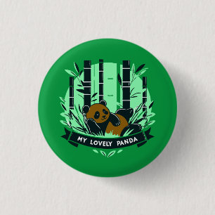 Badge Rond 2,50 Cm Cadeaux de Panda Whimsical : Dessins et oeuvres d'