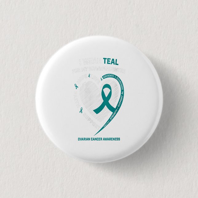 Badge Rond 2,50 Cm Cadeaux de sensibilisation au cancer de l'ovaire T (Devant)