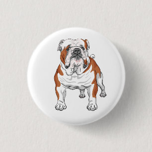 Badge Rond 2,50 Cm Cadeaux pour amateur de chiots en dessin animé Bou