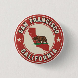 Badge Rond 2,50 Cm Cadeaux vintage San Francisco, Californie