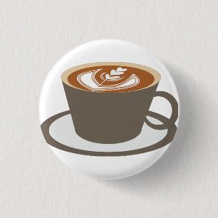 Badge Rond 2,50 Cm Café