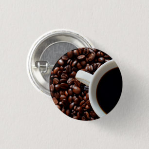Badge Rond 2,50 Cm Café Coffee avec Café, Coffee Beans