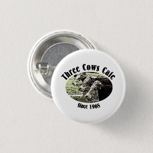 Badge Rond 2,50 Cm Café Trois Vaches, MECP Fiction Diner