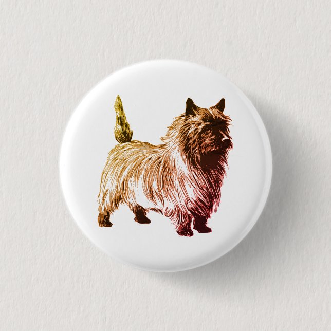 Badge Rond 2,50 Cm Cairn Terrier (Devant)