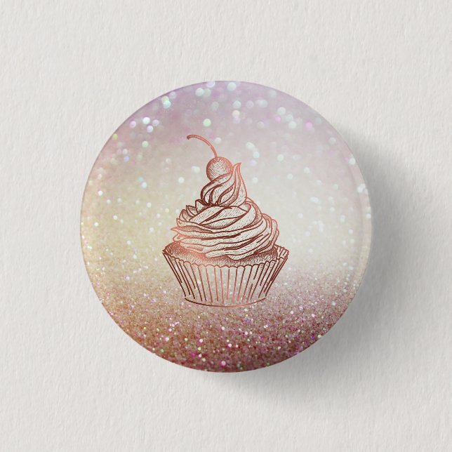 Badge Rond 2,50 Cm Cakes Sweets Cupcake Kitchen Cabinet Maison Boulan (Devant)