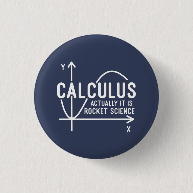 Badge Rond 2,50 Cm Calculer En Réalité Sa Rocket Science Des Maths Dr (Devant)
