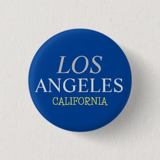 Badge Rond 2,50 Cm Californie Los Angeles City USA Retro Vintage